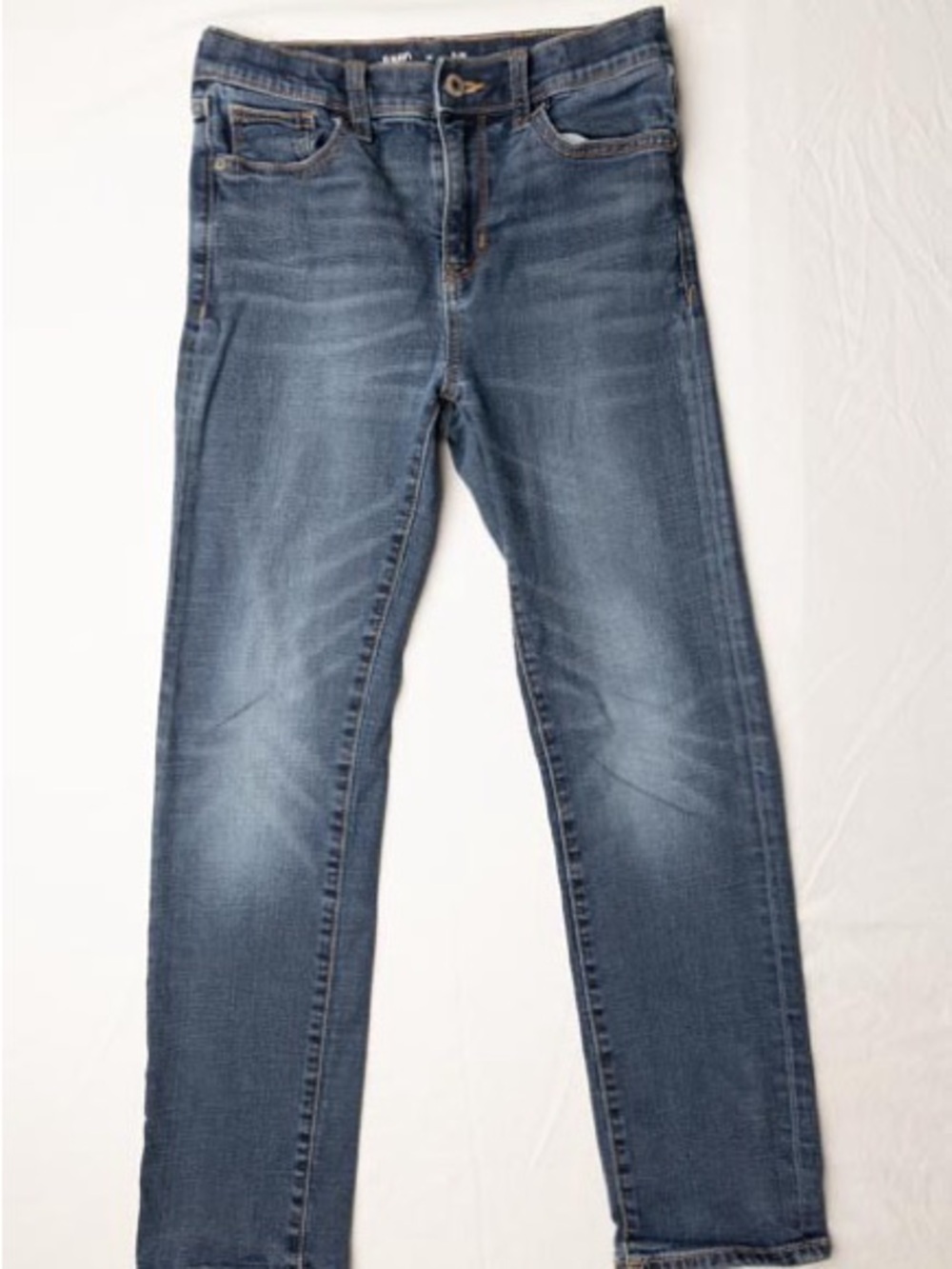 Boys Slim Straight Jeans in Washed Blue